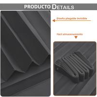 Cortina De Blackout Extra Grande Impermeable Y Térmica Para Sliding Divisoria De Puerta Para Dormitorio Y Sala De Estar Con Capa De Negro - details 6