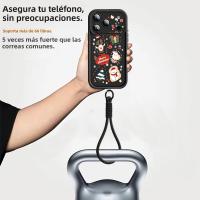 Funda De Teléfono Suave Con Patrón De Navidad Para iPhone 17 pro Max Air 16e 16 15 14 pro Max 13 12 pro 11 Con Correa De TPU Protección Antichoque - details 5