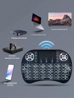 MRSVI I8 Mini Teclado Inalámbrico Con Iluminación De 7 Colores Para Android TV Box PC Ratón Aire 2.4G Remote Compatible Con Russian French Portuguese Arabic - details 6