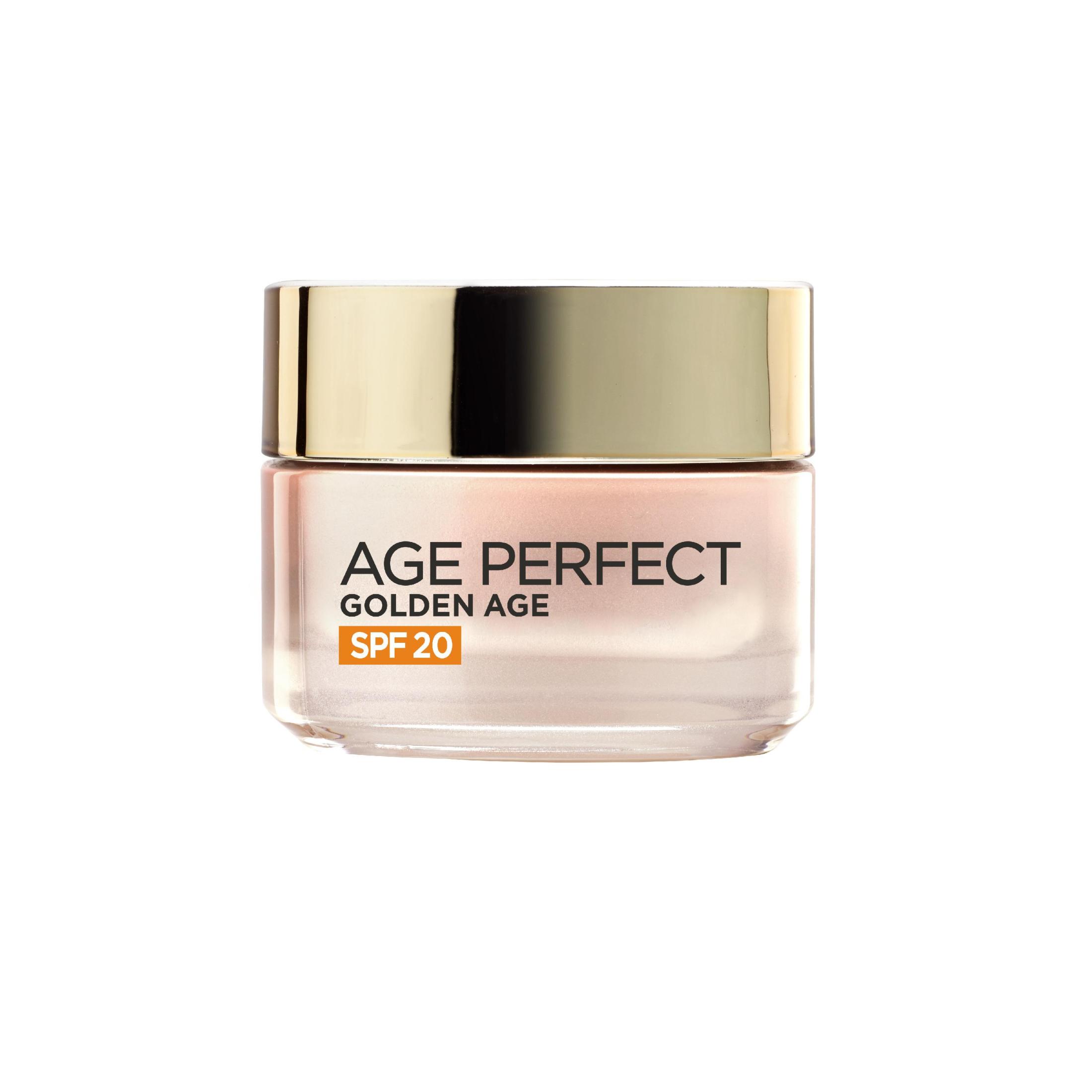 L'Oréal Paris | Age Perfect Golden Age Crema de Día con protección solar SPF 20 Pieles Maduras y Apagadas