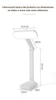 Lámpara De Escritorio LED Táctil Recargable USB Con 3 Niveles De Iluminación Protección Ocular Plegable Para Dormitorio Luz Nocturna De Mesa - details 14