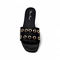 Calzados soraia, Sandalias Planas de Mujer con Punta Cuadrada, Diseño Clásico Tipo Slide, Corte Anatómico en la Empeine, Sandalia Abierta de Verano para Uso Diario, Oficina o Paseo Casual Preppy Elegante Trenzado - details 13