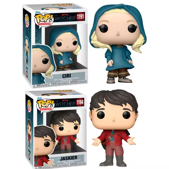 Funko 2 Funkos Ciri y Jaskier The Witcher 1191 1194 Funko Pop figura - 1