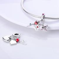 Beadas De Corazón Colorido En Plata Para Joyería De Pulsera Y Collar Con Encanto Para Chicos Y Chicas Accesorios De Moda Irregular - details 98