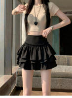 Mini Falda Volante Blooms Con Cintura Elástica Y Shorts Integrados Estilo Y2K Para Mujeres Y Adolescentes Decoración De Volantes Suave Y Dulce - details 1