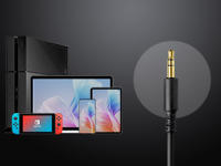 Auriculares de 50mm, auriculares de audio de 3,5 y 6,35mm para PC, AMP, grabación de teléfono, piano, guitarra - details 4