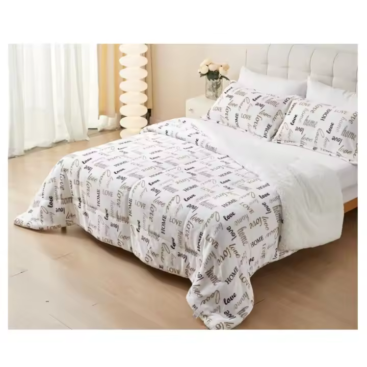 Manta Sedalina con Borrego Edredón con borrego floral Manta con Borrego Sherpa + 2 Fundas de Almohada Manta Invieno Suave Camacolcha ideales para tu sofá o cama180X240cm 220X240cm 240X226cm - 1