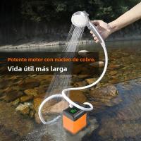 Showers Eléctricas Portátiles Para Exteriores Con Bomba Y Cabeza De Chorro Recargable USB Impermeable Para Camping Viajes Riego De Mascotas - details 0