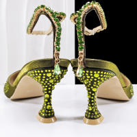 Zapatos De Tacón Alto Para Mujer Con Cordón Y Strap De Tobillo En Color Arcoíris Y Negro De QueenaYan Estilo Africano Y Party - details 17