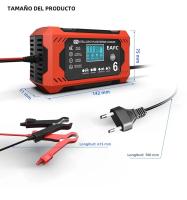 Cargador De Batería Para Coche 6A 12V Dispositivo De Recarga Inteligente Para Baterías De Plomo-Acido Con Pantalla LCD Para Coches Y Motocicletas - details 6