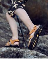 Zapatillas De Playa Para Hombre Cuero Antideslizante Casual Aumento De Altura Cómodas Zapatillas Deportivas Hombre Sandalias De Verano - details 32