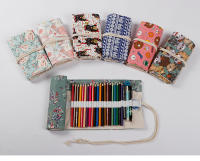 Estuche De Lienzo Colorido Para Lápices Y Pinceles Estuche De Almacenamiento Para Estudiantes Y Artistas Tamaño Variado - details 1