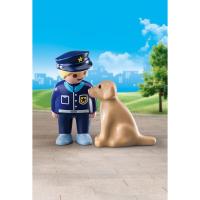 PLAYMOBIL 123 policía con perro acompañante y vigilante (70408) - details 3
