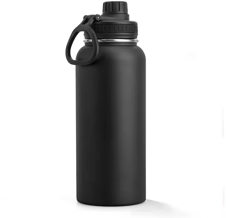 Botella Deportiva Aislada 1000ml 32 Oz De Acero Inoxidable Con Tapa De Boquilla Sellada Y Doble Capa De Vacío Para Beber Agua - 1
