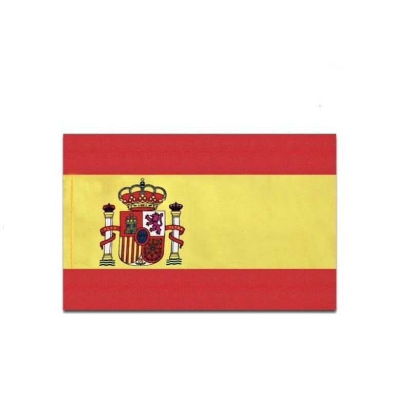 Bandera de España Alta calidad, material poliéster, Tamaños mediana 60x90cm, y grande 90x150cm