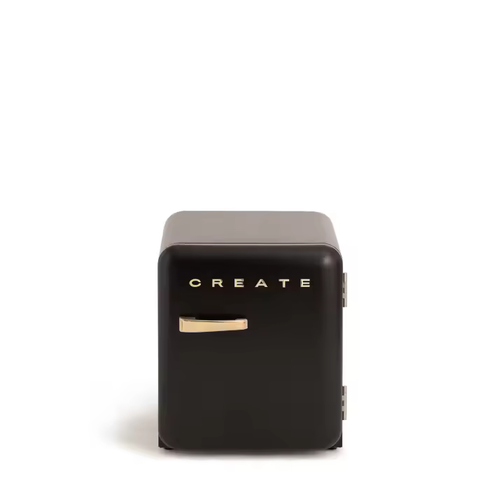CREATE - RETRO FRIDGE 48L GOLD - Frigorífico, Estética Retro Vintage - 1