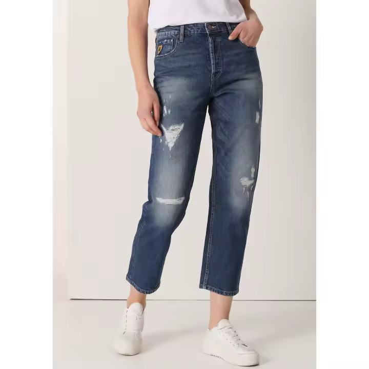 LOIS JEANS - Jeans Cintura baja- Daddy - Tiro largo Rotos- Tallaje en Pulgadas - 1