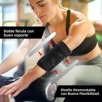 1pcs Protección De Codo Deportiva Compresión Transpirable Para Uso Deportivo Y Nocturno Protegedor De Mano - details 0