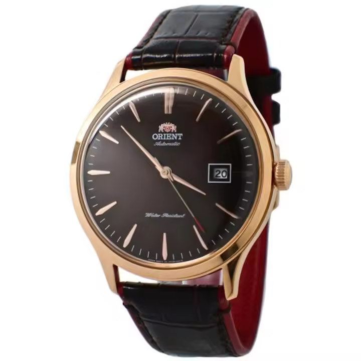 reloj automático hombre Orient Bambino TAC08001T 42MM 30m WR correa de cuero - 1