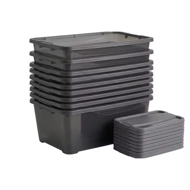 SP BERNER //Pack de 10 Cajas Organizadoras con Tapa 6L - 1