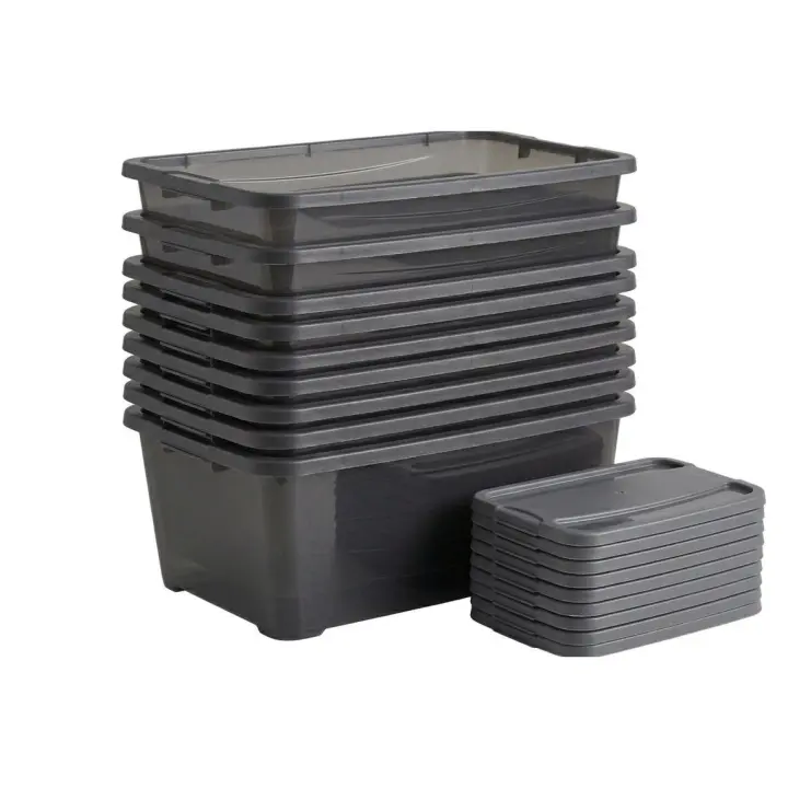 SP BERNER //Pack de 10 Cajas Organizadoras con Tapa 6L - 1