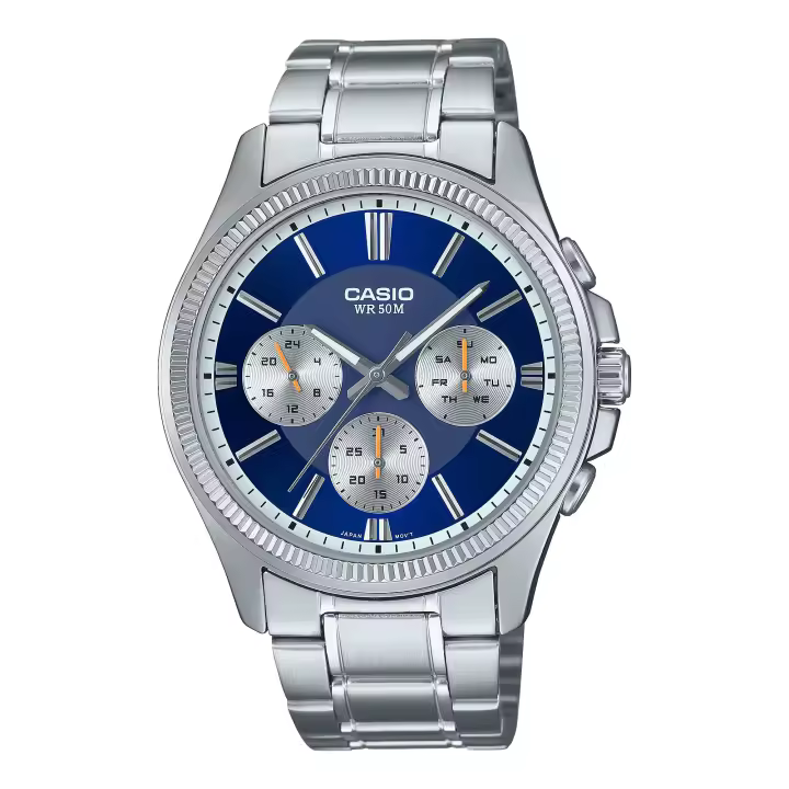 Casio Reloj Hombre Analogico Cuarzo con Correa de Acero inoxidable MTP-1375PD-2A1VEF - 1
