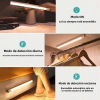 Luz Nocturna Sensor De Movimiento Wireless USB Recargable Para Habitación Armario Armario Pasillo Y Escaleras Luz Caliente/Cálida - details 3