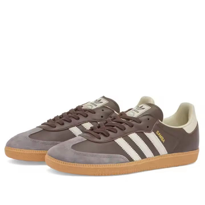 Adidas Samba OG ID1481 Brown / Putty Grey / Gold Metallic - 1
