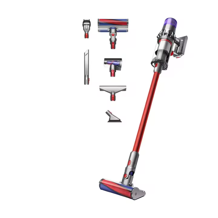 Aspiradora sin cables Dyson V11™ Fluffy (Níquel/Rojo) Optimiza de manera inteligente la limpieza y la autonomía. Hasta 60 minutos de autonomía en modo Eco - 1