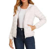Chaqueta De Invierno Para Mujer Ligeramente Acolchada Con Capucha Cierre De Cremallera Impermeable Y Térmica Con Bolsillos Estilo Casual - details 10