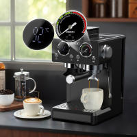 Cafetera todo en uno HiBREW H20 con molinillo integrado, extracción dual caliente y fría, presión de 20 bar, ajuste de molienda de 20 niveles, varilla de vapor para latte, depósito de agua de 1,4 L, control táctil inteligente - details 3