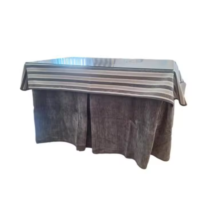 Marcavi Ropa o Falda Mesa Camilla Rectangular 110×70 – Tela Oceano – Color Gris - 1