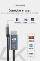 Adaptador Cable USB C a HDMI 4K 60Hz Para iPhone 15 iPad MacBook Air Samsung Laptop Y TV Convertidor HDTV Compatible Con Display - details 8