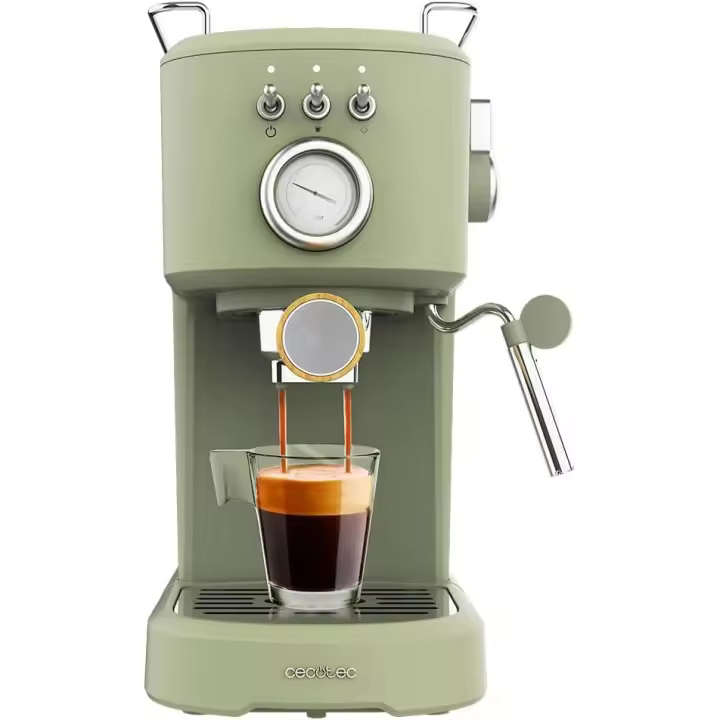 Cafetera Express Cecotec Power Espresso 20 Retro Green - 1