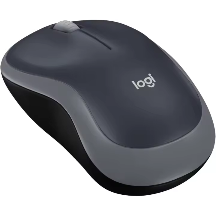 Logitech M185 Ratón Inalámbrico, 2.4GHz con Mini Receptor USB, Batería de 12 Meses, Seguimiento Óptico con Resolución de 1000 dpi, Ambidiestro, Compatible con PC, Mac, Portátil - Gris - 1