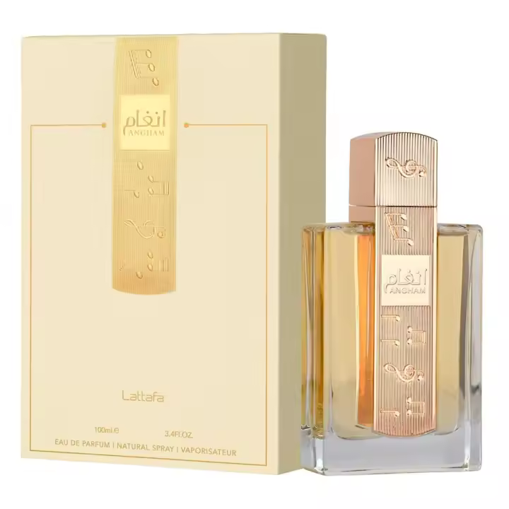 Lattafa Angham Eau De Parfum 100ml Aroma Floral Gourmand con Vainilla y Notas de Lujo - 1