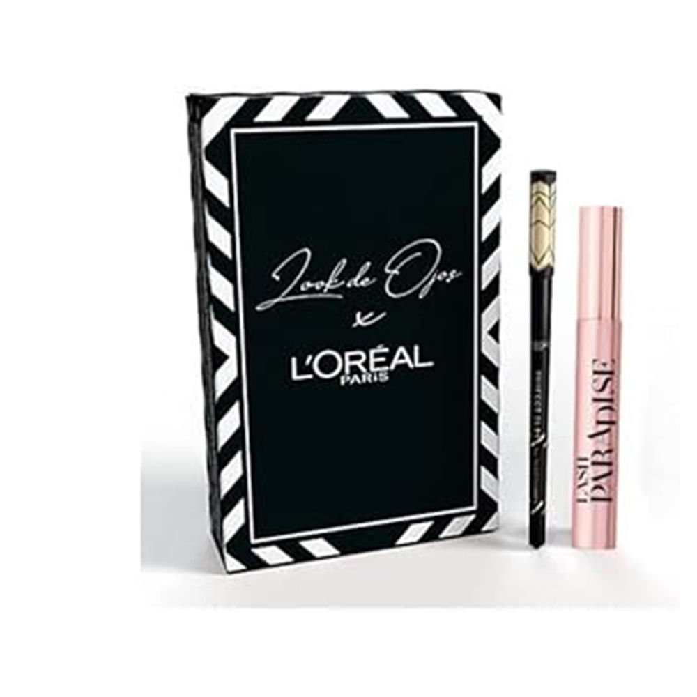 L'Oreal Paris | Cofre de Ojos con Máscara de Pestañas Lash Paradise + Eyeliner Perfect Slim