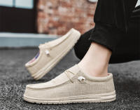Zapatos De Lona Para Hombre Casual Transpirables Zapatos Planos Slip-On Talla Grande Hasta 47 Zapatos De Conducción Sin Tapa Anteojos - details 6