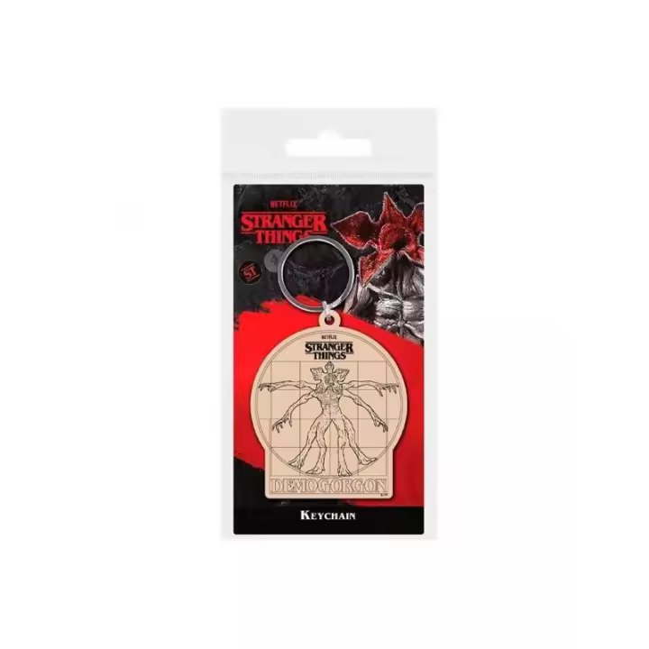 PYRAMID - Llavero de Demogorgon de Vitruvio - Serie Stranger Things - Material de caucho de calidad - Regalo original para amigos y familiares - 1