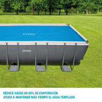 INTEX - Cobertor solar piscina rectangular, 549x274 cm, reduce la evaporación del agua, conserva la temperatura, con orificios de drenaje - details 4
