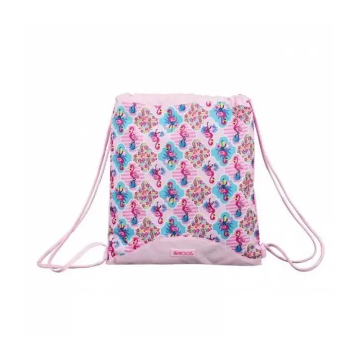 SACO MOCHILA PLANO MOOS FLAMINGO PINK DE SAFTA - 1