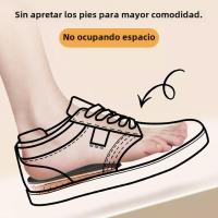 1 Par De Plantillas De Memoria De Espuma Transpirable Para Aumentar La Altura Insertos De Sillín Para Zapatos Unisex - details 2