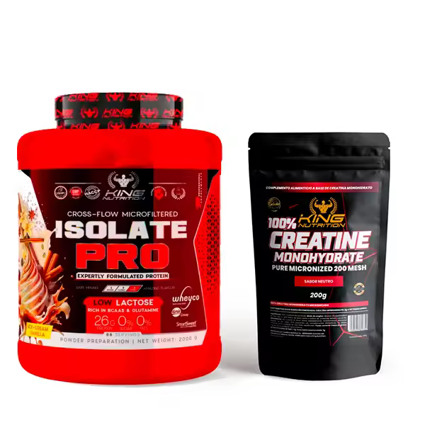 King Nutrition Pro Isolate Protein 2Kg Proteína Isolada + 200gr de creatine monohydrate* - 1