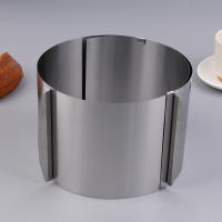 Anillo De Mousse De Acero Inoxidable Molde Circular Ajustable Para Hornear 6-12 Pulgadas Herramienta De Pastelería - details 4
