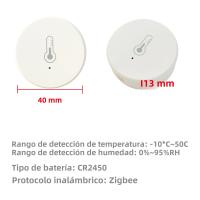 Sensor De Temperatura Y Humedad Inteligente Tuya Zigbee Para Interior Y Exterior Medidor De Humedad Y Termómetro Detector De Seguridad Para El Hogar Compatible Con Alexa - details 1