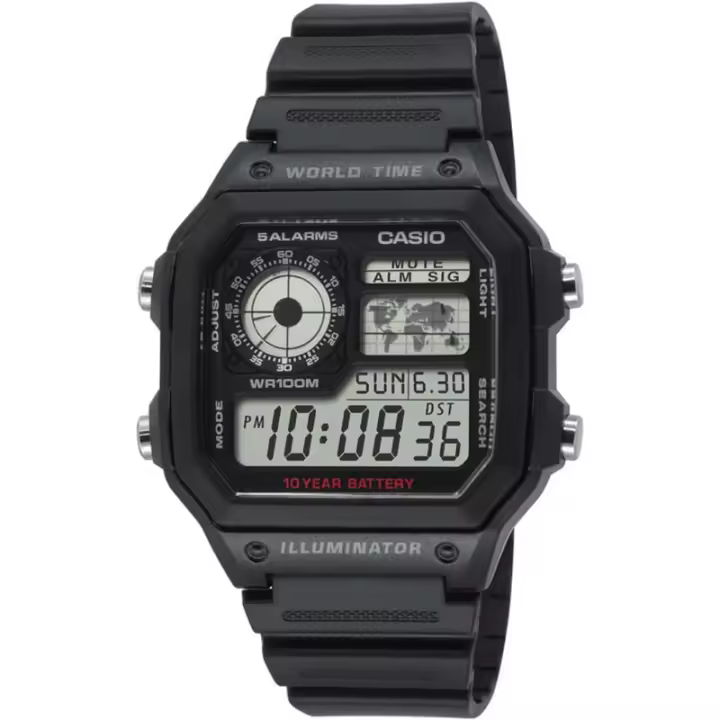 Reloj Casio Hombre Digital Ae-1200wh-1avef - 1