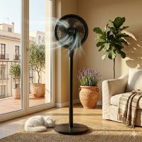 Ventilador 3-en-1 Spark 10" | 5 Aspas Potentes, 3 Alturas y Difusor de Aroma Incluido | Silencioso y Elegante Spark - details 2