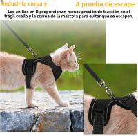 Correa De Tracción Para Gatos Transpirable Con Ajuste Y Antideslizante Chaleco Estilo Cuerda Adelantable Ultrafino Para Verano - details 15
