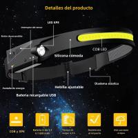 Linterna Frontal LED Recargable De Larga Duración Con Potente Luz Para Camping Y Actividades Al Aire Libre Resistente Al Agua - details 7