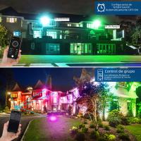 Lámpara De Inundación LED Ultrafina 100W Con Control Remoto IP66 Impermeable Para Exterior Iluminación De Jardín Y Pared - details 6